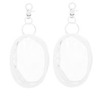 DIYEAH 2pcs Portable PVC Doll Carrying Bag Water-Resistant Fashionable Mini Doll Display Bag for Outdoor Use by Children