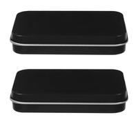DIYEAH 2pcs Portable Refillable Floss Dispenser Tinplate Case for Travel and Family Use Rectangular Reusable Dental Floss Holder with Dispensing Function