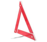 DIYEAH 2pcs Portable Reflective Triangle the Car with High Reflectivity and Tripod Design, Red Abs Material Emergency Roadside Warning Sign for Vehicle Safety