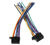 DIYEAH 2pcs Radio Wiring Harness for Automotive Audio Receivers Durable Coated Connection Effortless Installation Compatible with Sony Car Reliable Sound Quality
