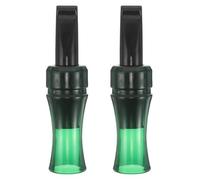 DIYEAH 2pcs Realistic Sound Crow Call - Imitation Crow Bird Whistle - Bird Calling Device for Outdoor Birdwatchers and Nature Observation, Green Black