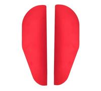 DIYEAH 2pcs Rearview Mirror Rain Shield Side Mirror Visor Made of Red Aluminium Alloy Offering Sunlight Protection and Rain Protection on Sunny Days