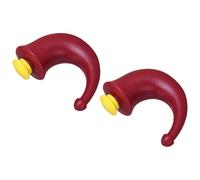 DIYEAH 2pcs Red Nasal Wash Bottle Sinus Irrigation System Plastic Nose Rinse Cleaner for Adults Nasal Cleansing and Blocked Nose Relief