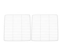 DIYEAH 2pcs Refrigerator Dividers Metal Shelf Separators Refrigerator Freezer Iron Wire Fridge Cabinet Shelf Dividers White Grid Accessories