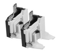 DIYEAH 2pcs Refrigerator Starter Protector for Compressor Overload Repair | White Plastic and Aluminium Alloy Build, Direct Replacement for Mini Fridges and Beverage Coolers, Easy Simple Install