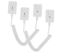 DIYEAH 2pcs Remote Control Tether with Self-adhesive Hooks Retractable Security Cable Leash for Remote Control Anti-lost Universal Holder for Home and Office Use