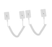 DIYEAH 2pcs Remote Control Tether with Self-adhesive Hooks Retractable Security Cable Leash for Remote Control Anti-lost Universal Holder for Home and Office Use