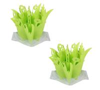 DIYEAH 2PCS Reptile Humidifier for Tortoise Box Natural Simulation Plants Evaporative Humidifier for Enclosure Energy-efficient Non-electric Moisture Enhancer with Cloth Material