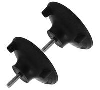 DIYEAH 2pcs Rubber Feet for Shower Chair with Non-Slip Suction Caps, Easy Installation and Universal Compatibility, Sturdy Black Rubber Leg Protectors for Bath Seats in Wet Environments