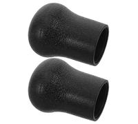 DIYEAH 2pcs Rubber Fishing Rod Handle End Cap 22mm Black Fishing Rod Butt Protective Cover with Impact Cushioning and Maintenance Minimizes Wear and Tear Extends Tackle Lifespan