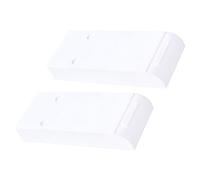 DIYEAH 2Pcs Self Adhesive Under Table Drawer Organizer Boxes Durable Abs Stationery Storage for Office Classroom Kitchen Bedroom Strong Stick Design Space Saving Desk Storage Containers