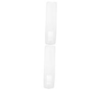 DIYEAH 2pcs Silicone Remote Protector Cover for Tv Air Conditioner Transparent Flexible Skin Dustproof Protective Case with High Clarity and Battery Access Style