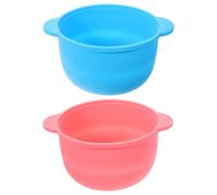 DIYEAH 2Pcs Silicone Wax Bowls Hair Removal Waxing Tool with Large Capacity Folding Design Easy to Clean and Convenient to Carry for Removing Hair of Face and Nose