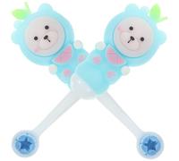DIYEAH 2pcs Soft Bristle Toothbrush for 0-9 Years Old, Round Head Manual ’s Toothbrush, Cute Blue Bear Design, Suitable and Boys Dental Care