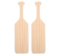 DIYEAH 2pcs Sorority Paddle - 18'' Unpainted Wooden Fraternity Paddle Board for DIY Craft Decorating - Kids Blank Painting Oar for Greek Team Spirit Student Club Party Supplies Room Decor