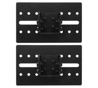 DIYEAH 2PCS Speaker Base Hanging Bracket Audio Equipment Mounting Plate Heavy DutY Metal Suspension Plate for Ceiling Wall Home Entertainment