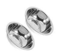 DIYEAH 2pcs Stainless Steel Foot Basin Collapsible Portable Sink Foot Spa Laundry Bucket Tub