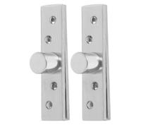DIYEAH 2pcs Stainless Steel Invisible Pivot Hinge 360° Hidden Wood Door Concealed Rotating Center Hinge for Secret Door Interior Or Cabinet Use