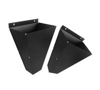 DIYEAH 2pcs Stainless Steel Poultry Restraining Cone Chicken Killing Cone Chicken Processing Supplies Black for Large Scale