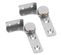DIYEAH 2pcs Stainless Steel Torque Shaft Hinge with Quiet Damping Positioning Heavy Duty Metal Damper Stop for Folding Doors Cabinets Windows Left Right