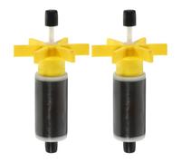 DIYEAH 2pcs Submersible Pump Rotor Impeller with Shaft and Bearing | Abs and Magnet Build, High Precision Balance, Low Noise and Wear Resistant, for Fish Ponds and Deep Wells