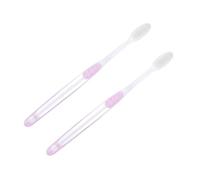 DIYEAH 2pcs Toothbrushes Pregnant Women Toothbrush for Pregnant Mothers Soft Bristles Bad Breath Clean Oral Walls Pp TPR Material Simple Design Maternity Oral Care Assorted Style
