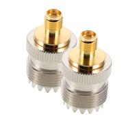 DIYEAH 2pcs Uhfk To Sma Adapter Coax Cable Splitter for Interphone Connection Reliable Communication Parts for Various Audio Devices and Models