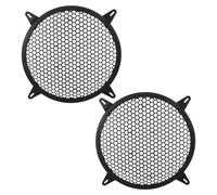DIYEAH 2pcs Universal Car Speaker Grill Cover 10 inch Black Metal Subwoofer Mesh Guard Audio Protective Speaker Case for Trunk Door Home Stereo Cabinet