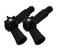 DIYEAH 2pcs Universal Pole Hinge Adaptor with Threaded Tip for Extension Poles Accessories for Window Cleaner Brush and Spider Duster Compatible with Standard Threaded Handles