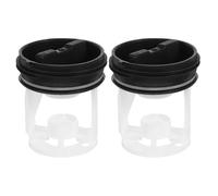 DIYEAH 2pcs Washing Machine Drain Pump Plug Filter Plastic Sealing Stopper Caps for Washer Drain Hose Water Filter Screen for Roller Drum Washers