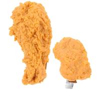 DIYEAH 2pcs Women Hair Clips Fried Chicken Shape Cute Hairpins Creative Plastic Resin Metal Accessories Versatile Sturdy for Weddings and Special Occasions