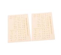 DIYEAH 2pcs Wooden Braille Alphabet Board Raised Dots for Braille Learning and Teaching Montessori Educational Tool for Visually Impaired Students