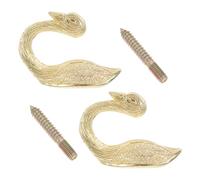 DIYEAH 2pcs Zinc Alloy Curtain Holdbacks Wall Mounted Tieback Hooks Drapery Holders for Drapes Easy Installation Sturdy Curtain Pullbacks for Living Bedroom