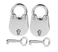 DIYEAH 2Set Mini Vintage Bear Padlock with Key Small Metal Jewelry Box Lock for Handbags Suitcases Travel Bags Compact Portable Design Durable Tamper Resistant Lock for Diaries and