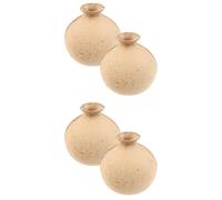 DIYEAH 2sets Unfinished Artistic Half Vase Mold for DIY Painting Lightweight Flower Bottle for Home Office Decor for Creative Flower Arrangements 4pcs*2