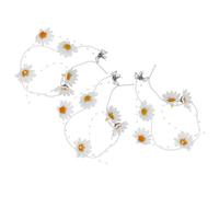 DIYEAH 3 Pairs Yellow Tassel Flower Hair Clips with Daisy Shape and Butterfly Claw Clip, Comfortable and Versatile Accessory for Women on Summer and Spring Occasions