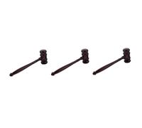 DIYEAH 3 pcs Judge's Hammer Practical Court Gavel for Role Play Auction Costume Accessories for Childrens Dress Up School Plays