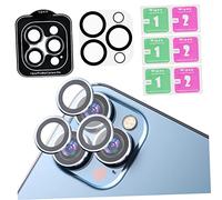 DIYEAH 3 Sets Camera Lens Protectors for Pro Scratch Films with Rear Lens Cover High Transparency Built Night Circle for Maximum Protection From Dust and Scratches