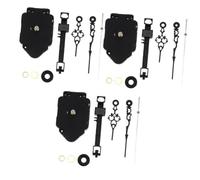 DIYEAH 3 Sets Silent Quartz Clock Movement Kit Precision DIY Wall Clock Mechanism Replacement with Pendulum Durable Material Battery Operated for Home Office Repair