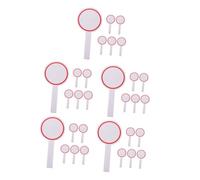 DIYEAH 30 Pcs Foam Scoreboards Writable Dry Erase Handheld Score Boards for Judges Voting and Sports Events Board Single Sided White Blank Pads