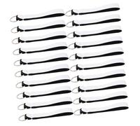 DIYEAH 30 Pcs White Practical Key Buckles Key Rings for Car and Bags Lightweight Flat Holders for Daily Use and Gift Giving