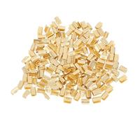 DIYEAH 300 Pcs U-shaped Copper Wire Terminal Connector Quick Connection Buckle, High Hardness and Corrosion Resistance, Suitable for 0.5-2mm Wire Splice and Cable Organizing