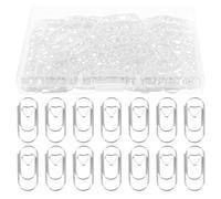 DIYEAH 300pcs Small Paper Clips Sturdy Mini Paperclips Heavy Duty Office Supplies Home School and Business Home Desk Organizers Silver
