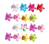 DIYEAH 30pcs Bohemian Flower Hair Clips for Women Lightweight Fabric and Iron Hair Accessories Comfortable to Wear Suitable for Weddings and Parties Random Color