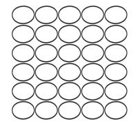 DIYEAH 30pcs Cassette Recorder Belts - Flat Cassette Tape Machine Rubber Belt Replacement For DVD VCR Repeater Repair & Maintenance 44mm/1.2mm Width