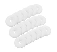 DIYEAH 30pcs Ceramic Yarn Guide Eyelets for Industrial Sewing Machines Wear Resistant Thread Wire Guide for Textile Machinery Replacement Parts for Overlock Flatbed Sewing