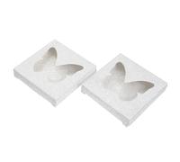 DIYEAH 30pcs Colorful Square False Eyelashes Packaging Box with Butterfly Hollow Lash Tray Lash Holder for Eyelash Storage and Display