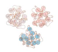 DIYEAH 30pcs Crochet Stitch Markers with Row Counters for Knitting Locking Clips for Precise Stitch Tracking and Multi Use Yarn Knitting Implements Compact and Sturdy Accessories for