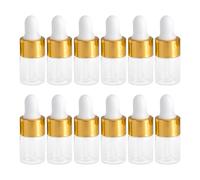 DIYEAH 30pcs Glass Dropper Bottles 2ml Leak-proof Empty Refillable Bottles for Aromatherapy Liquids and Hair Oils, for DIY Essential Oils and Bag Travel