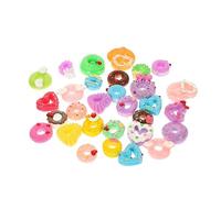 DIYEAH 30Pcs Kawaii Donut Model DIY Phone Case Decor Nail Charms Ornaments Cute Food Accessories for Mobile Phone Hair Clips for Crafting Sharing